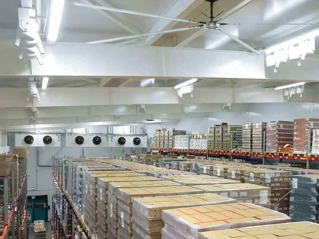 Hunter Warehouse-Cooling HVLS Fans - Hunter products are supplied throughout North Florida and Central Florida through Nelson and Company